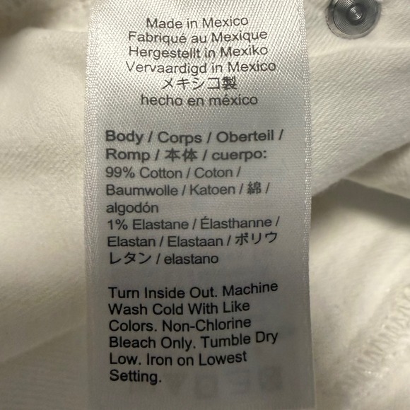 J. Crew Slim Wide Leg Crop Jeans Women Size 32 White Raw Hem High Rise - Picture 6 of 11